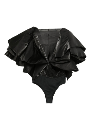 Saiid Kobeisy ruffled bodysuit - Black