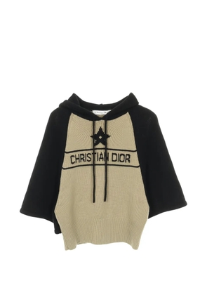 Christian Dior Pre-Owned 2010 logo hoodie top - Neutrals