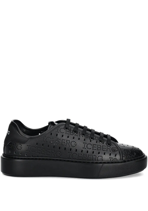 Iceberg perforated leather sneakers - Black