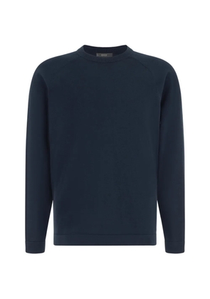 Boggi Milano crew neck raglan-sleeve sweater - Blue