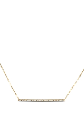 LB Exclusive 14K yellow gold diamond strip-pendant necklace