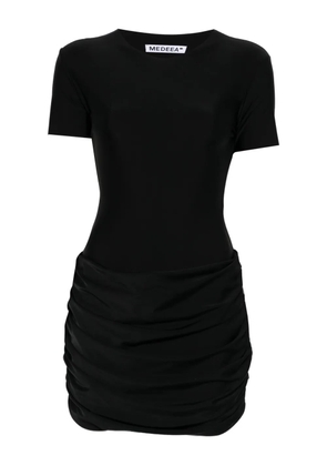 MEDEEA ruched midi dress - Black