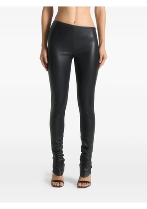 Manière De Voir Clara asymmetric-waistband leggings - Black