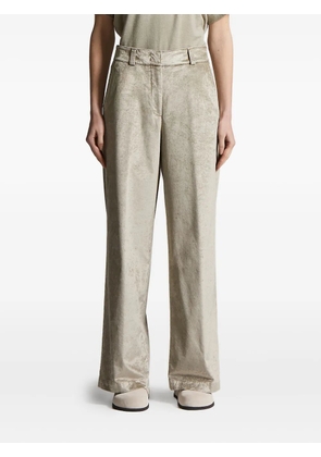 Peserico pleated straight-leg trousers - Green