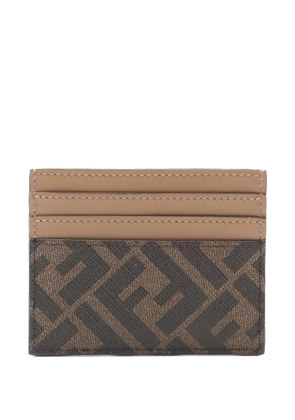 Fendi Pre-Owned 2020s Zucca card holder - Brown