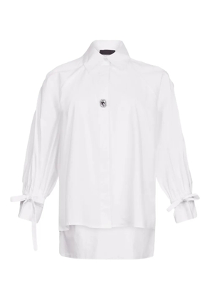 LIU JO rhinestone-embellished shirt - White