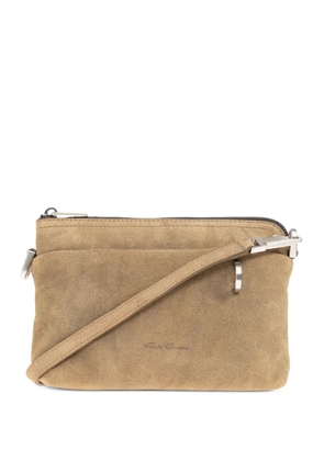 Rick Owens small Adri suede shoulder bag - Neutrals