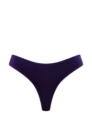 Maison Close textured briefs - Purple