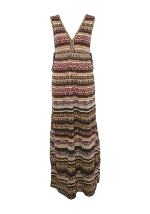Missoni Pre-Owned striped maxi dress - Brown