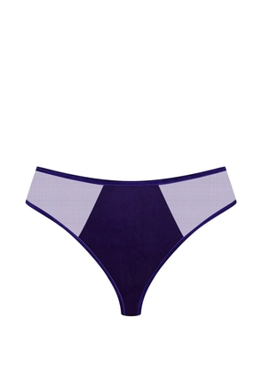 Maison Close open-back briefs - Purple