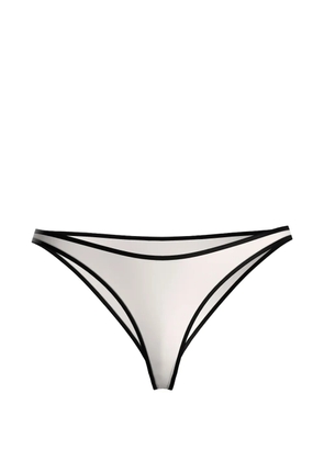 Maison Close La Parisienne contrasting-trim briefs - Neutrals