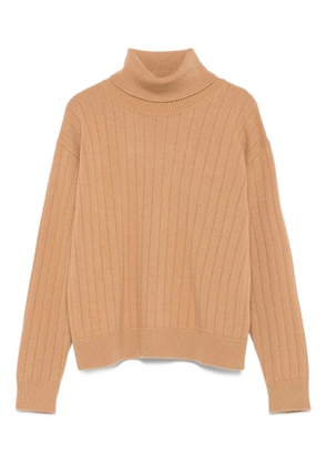 Eleventy ribbed turtleneck sweater - Brown