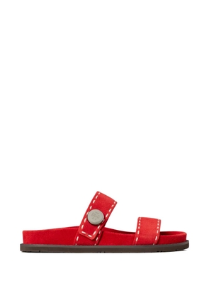 Tory Burch Romy topstitch sport slide - Red