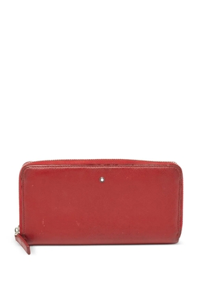 Montblanc leather zip wallet - Red