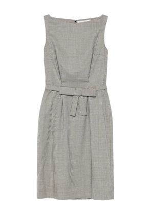 Christian Dior Pre-Owned 2000s belted pied-de-poul mini dress - Black