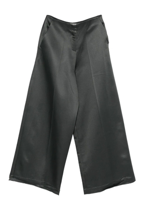 PSOPHIA satin wide-leg trousers - Grey