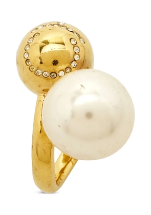 Carolina Herrera Vintage crystal-embellished ring - Gold