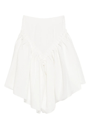 RÓISÍN PIERCE asymmetric-hem trousers - White