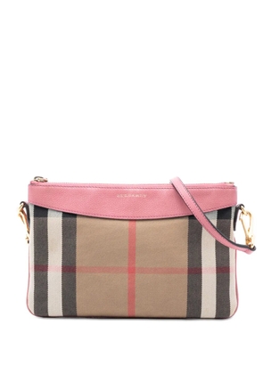 Burberry Pre-Owned 2000-2017 House Check Canvas Derby Peyton crossbody bag - Brown