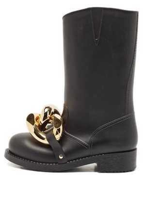 JW Anderson pre-owned chain-link rubber boots - Black