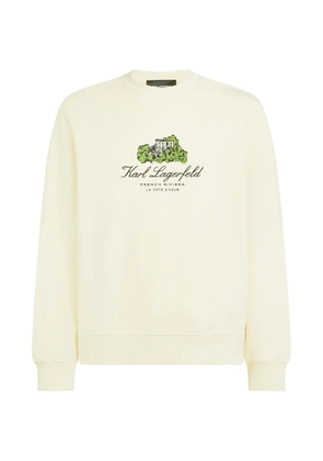 Karl Lagerfeld villa la vigie graphic sweatshirt - Neutrals