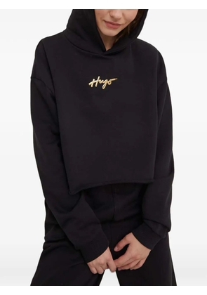 HUGO logo hoodie - Black