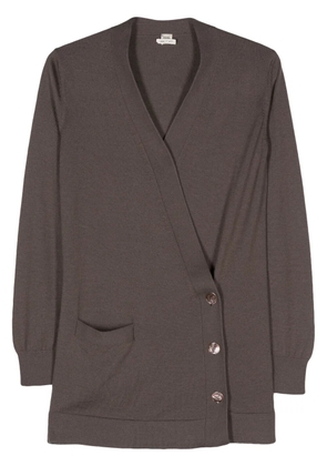 Hermès Pre-Owned 2010s fine-knit cardigan - Brown