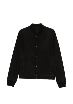 Salvatore Santoro suede bomber jacket - Black