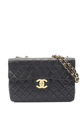 CHANEL Pre-Owned 1994-1996 34 Decamatlassé Classic Flap shoulder bag - Black