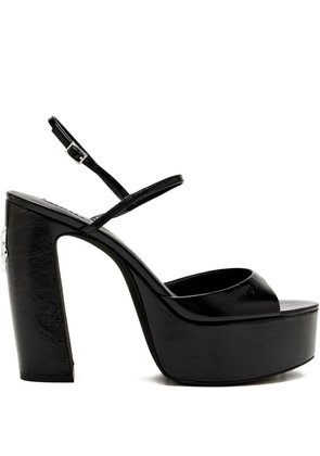 NAKED WOLFE 100mm Fire platform sandals - Black