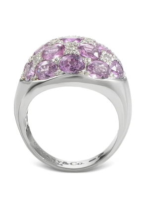 Tiffany & Co. Pre-Owned pre-owned 18kt white gold Dome tourmaline and diamond ring