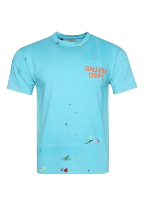 GALLERY DEPT. splatter-detail cotton T-shirt - Blue