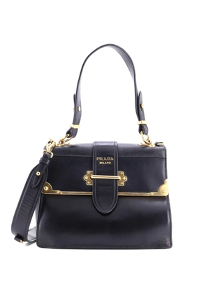 Prada Pre-Owned Cahier Convertible City Calf and Saffiano Medium shoulder bag - Black