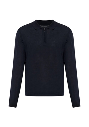 Emporio Armani long-sleeve polo shirt - Blue