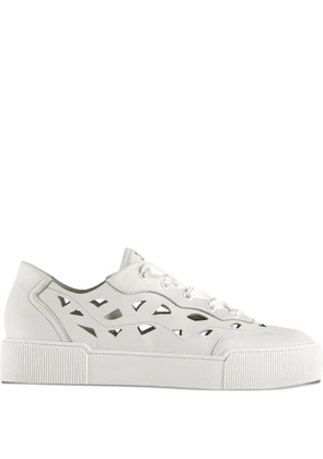 Hogl Anouk cut-out lace-up sneakers - White