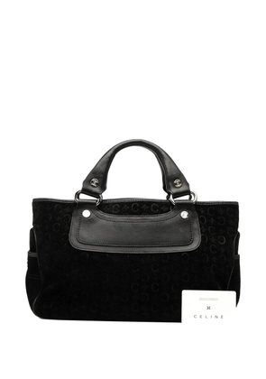 Celine Pre-Owned 2000 C Macadam Suede Boogie handbag - Black