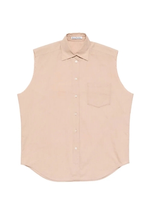 Acne Studios chest-pocket sleeveless shirt - Pink
