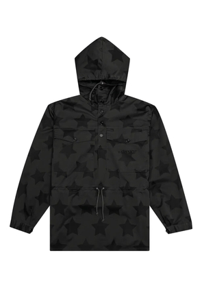 Awake NY star-print hooded jacket - Black
