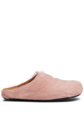 Marni hair calfskin mules - Pink