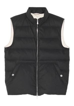 Eleventy quilted gilet - Black