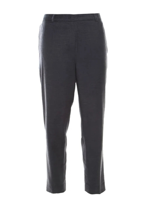 Escada Pre-Owned Tellis tapered cropped trousers - Grey