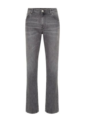 Billionaire embroidered five-pocket jeans - Grey