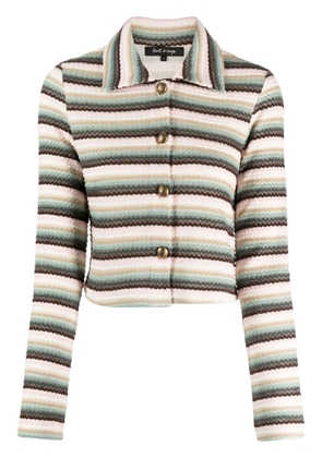 tout a coup bouclé stripe-pattern jacket - Multicolour