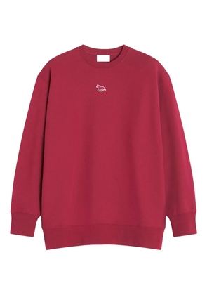 Maison Kitsuné Baby Fox-appliqué sweatshirt - Red