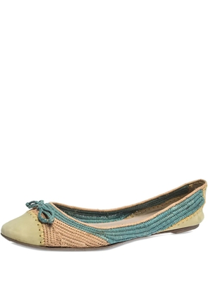 Ferragamo Pre-Owned leather ballet flats - Neutrals