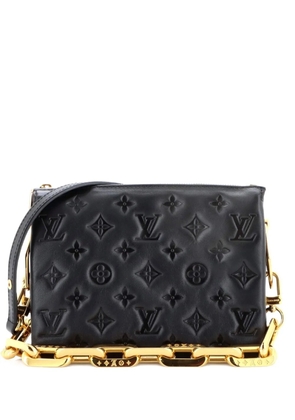 Louis Vuitton Pre-Owned Coussin Bag Monogram Embossed Lambskin BB crossbody bag - Black