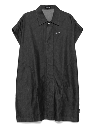 SPORT b. by agnès b. denim square shirt dress - Black