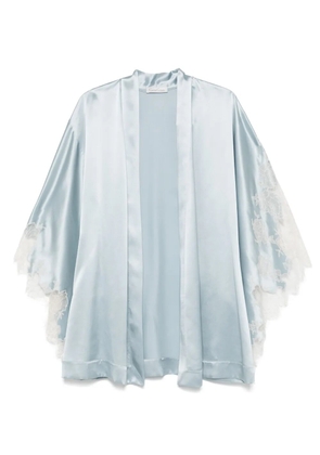 Carine Gilson satin silk robe - Blue