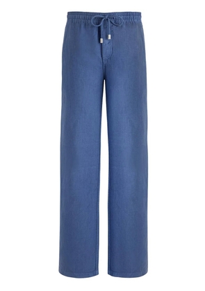 Vilebrequin straight-leg linen trousers - Blue