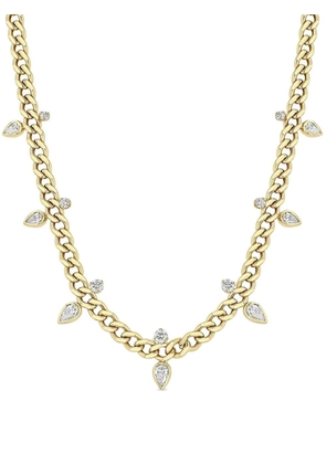 Zoë Chicco 14K yellow gold Hollow diamond necklace